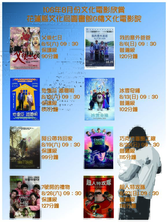 106年8月份文化電影欣賞