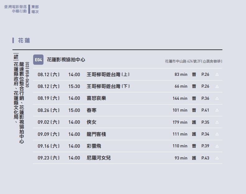 大家來看老電影~8/19喜怒哀樂(四大導演合作)