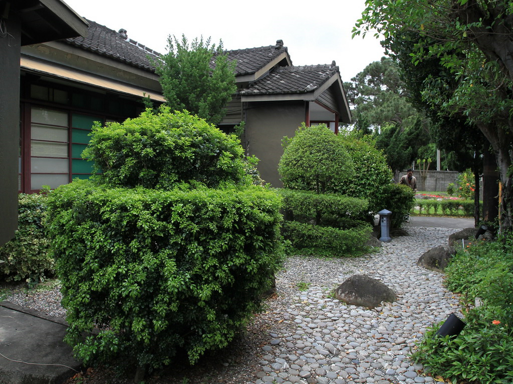 台肥招待所茶間(居間)前的庭園造景。拍攝：黃家榮