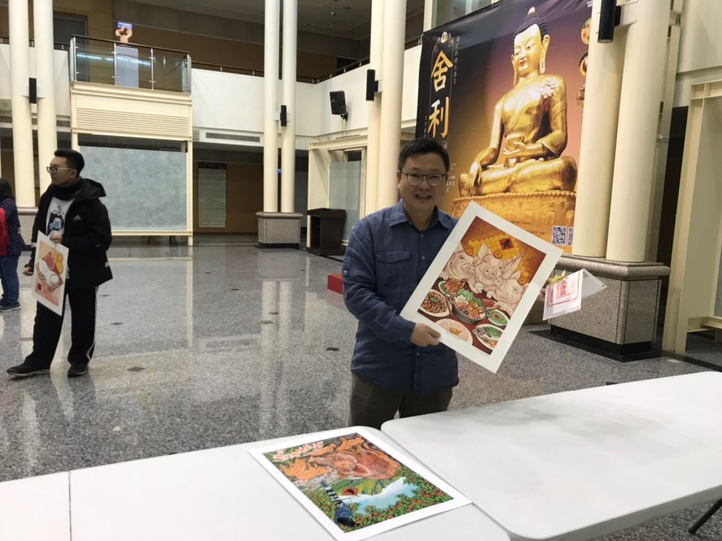 「諸事大吉-豬年年畫特展」版印年畫免費索取，數量有限，索完為止！(4)